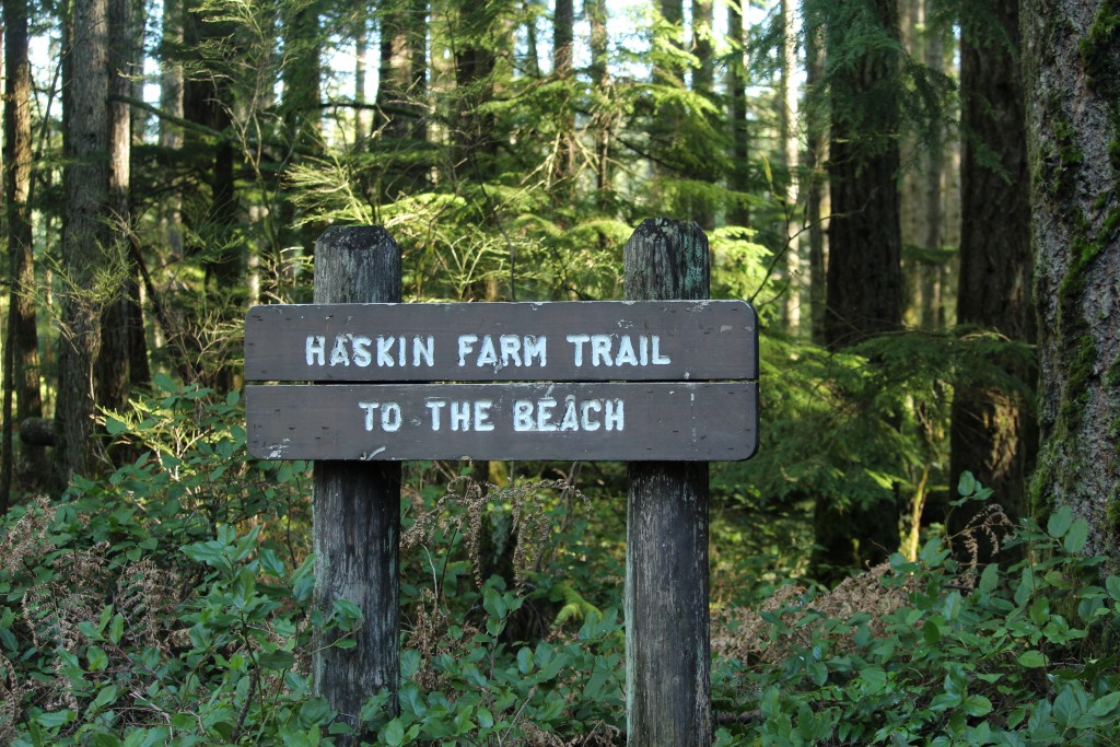Haskin Farm Trail sign